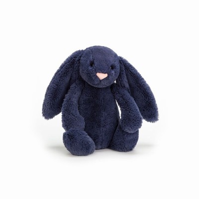 Jellycat Bashful Navy Bunnies USA | 60829XCMG